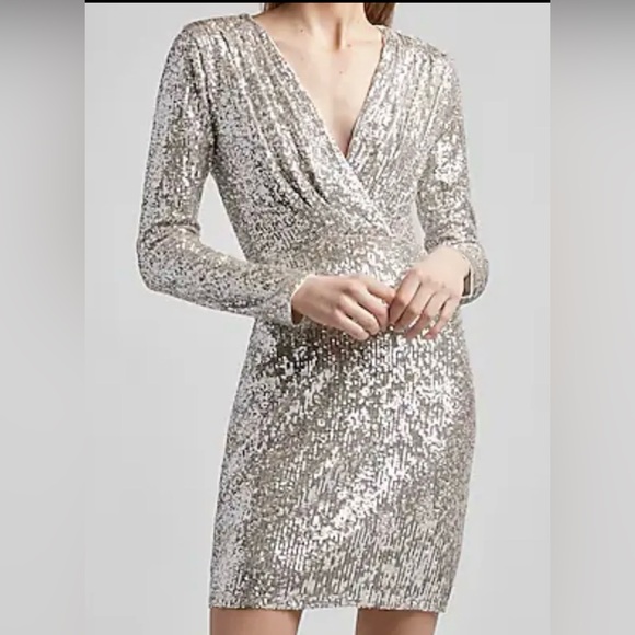 NWT express sequin dress - Picture 1 of 5
